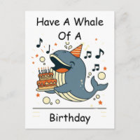 Hab einen Wal von einem Geburtstag Singender Wal