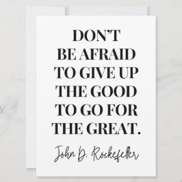 Hab keine Angst, das Gute aufzugeben Karte