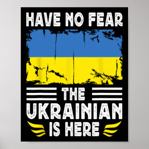 Hab keine Angst der Ukrainer ist hier Ukraine-Flag Poster