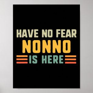 Hab keine Angst, Nonno ist hier, lustig, vintage, Poster