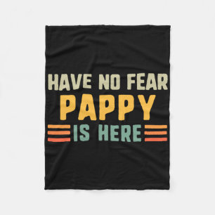 Hab keine Angst, Pappy ist hier, lustig, vintage Fleecedecke