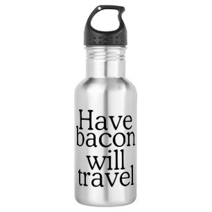 Habacon Will Travel Edelstahlflasche