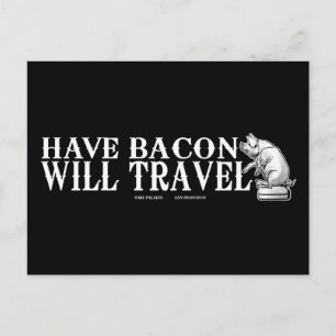 Habacon Will Travel Postkarte