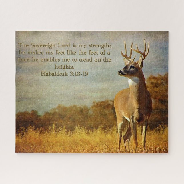 Habakkuk 3:18 Inspirational Puzzle (Horizontal)
