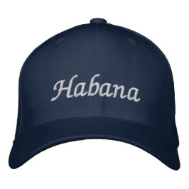 Habana Blue Bestickte Baseballkappe