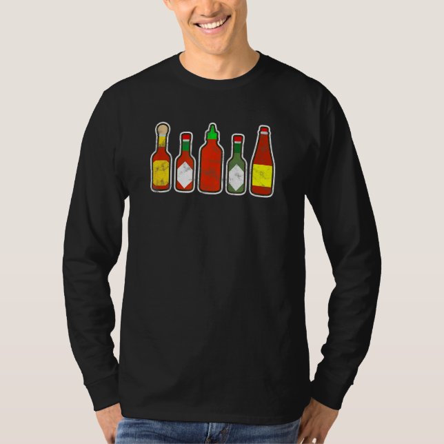 Habanero Hot Sauce Feinschmecker Spicy Hot Ghost C T-Shirt (Vorderseite)