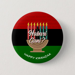 HABARI GANI Kwanzaa Button