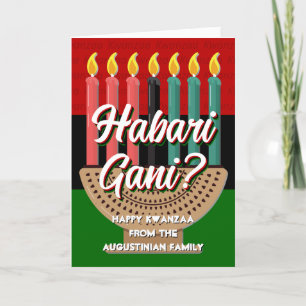 HABARI GANI Personalisiert Kwanzaa Feiertagskarte