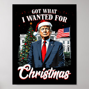 Habe bekommen, was ich zu Weihnachten wollte Trump Poster