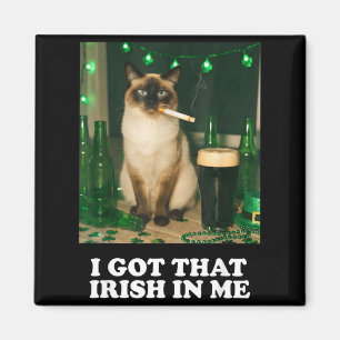 Habe das Irische in Katzen lustige Parade St. Patr Magnet