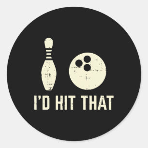 Habe den Bowling Player Funny Sprichwort Bowler Me Runder Aufkleber