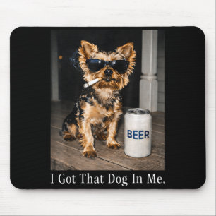 Habe diesen Hund in lustigem Yorkie-Zigarette rauc Mousepad