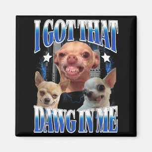 Habe diesen Hund in Lustiger Hund Chihuahua Liebha Magnet