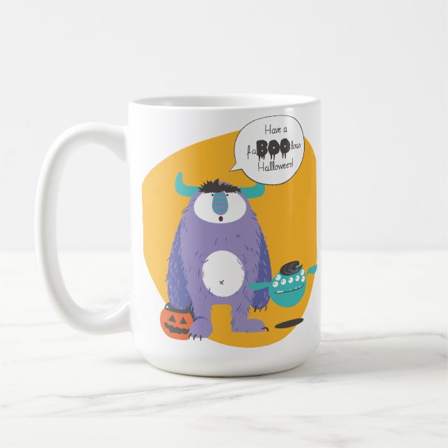 "Habe ein faboolous Halloween!" Tasse (Links)