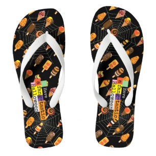 "Habe ein fang-tastisches" Halloween-Eiskremsereig Flip Flops