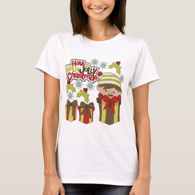 Habe ein Holly Jolly Weihnachten T-Shirt (Vorderseite)