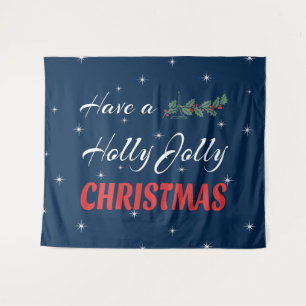 Habe ein Holly Jolly Weihnachten Wandteppich