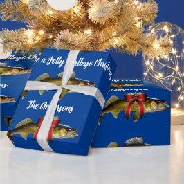 "Habe ein Jolly Walleye Weihnachten!" Geschenkpapier