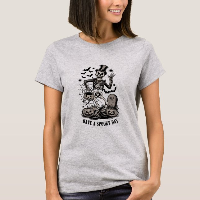 Habe ein tolles Halloween-Skelett T-Shirt (Vorderseite)