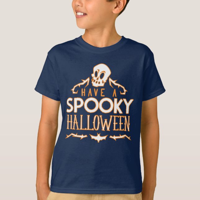 Habe ein unheimliches Halloween T-Shirt (Vorderseite)