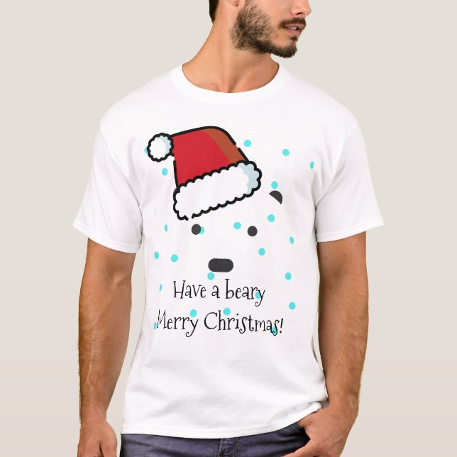 "Habe frohe Weihnachten" T - Shirt der Männer (Vorderseite)