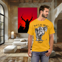 Habe ich das getan? Funny Elephant T - Shirt - Oop