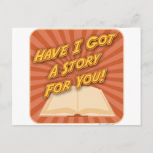 Habe ich dir eine Geschichte Got? Postkarte