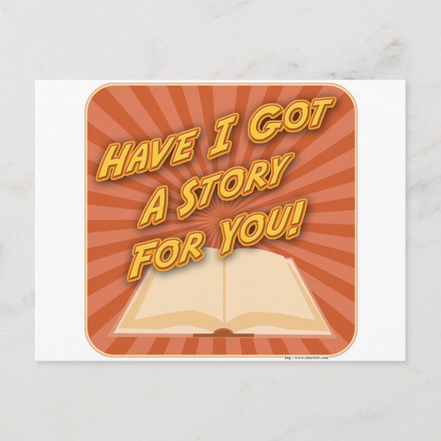 Habe ich dir eine Geschichte Got? Postkarte (Vorderseite)