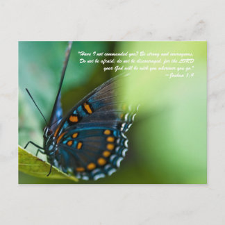 "Habe ich dir nicht geboten? Seien Sie stark und m Postkarte