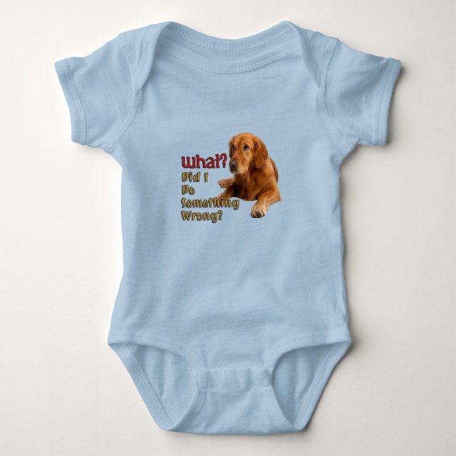 Habe ich etwas Falsches Niedliches Dog Design gema Baby Strampler (Vorderseite)