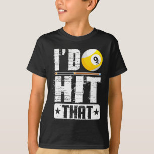 Habe ich getroffen, dass Billard Pool Player-Lüfte T-Shirt