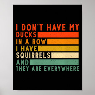 Habe Keine Enten In Reih Und Glied Ich Habe Überal Poster