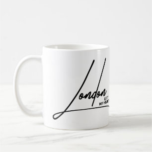 Habe mein Herz in London England zurückgelassen Ro Kaffeetasse