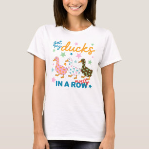 Habe meine Enten größtenteils in einer Reihe Lusti T-Shirt