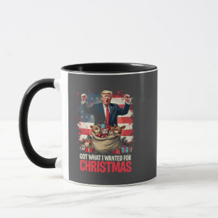 Habe, was ich zu Weihnachten wollte Trump Santa Tasse