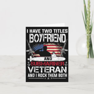 Habe zwei Titel Boyfirend und Veteran des U-Bootes Karte