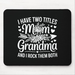 Habe zwei Titel Mama und Oma Shirt Frauen Mutter Mousepad