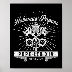 Habemus Papam Katholische Kirche New Pope Leo Xiv Poster