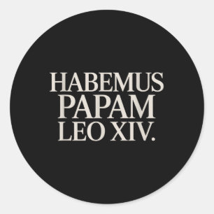 Habemus Papam Leo Xiv. Papst Runder Aufkleber