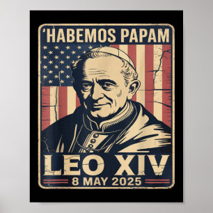 Habemus Papam Papst Leo Robert Prevost Papst. Poster
