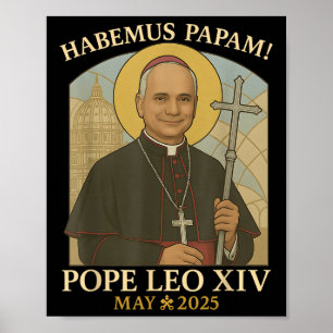 Habemus Papam Papst Leo Robert Prevost Papst. Poster