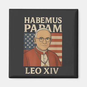 Habemus papam Papst Leo XIV Christentum  Magnet
