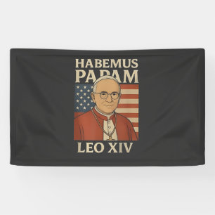 Habemus papam Papst Leo XIV Christliche Kirche Banner