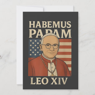 Habemus papam Papst Leo XIV Christliche Kirche Einladung