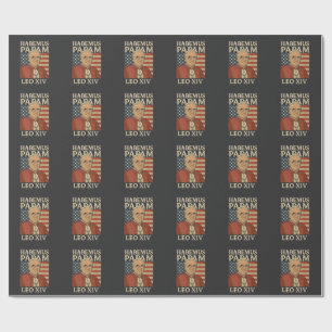 Habemus papam Papst Leo XIV Christliche Kirche Geschenkpapier