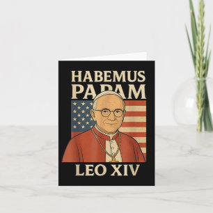 Habemus Papam Pope Leo Xiv Amerikanische Flagge Ka Karte