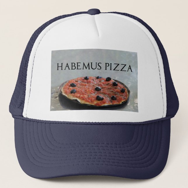 Habemus Pizza Cap Truckerkappe (Vorderseite)