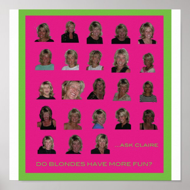 Haben Blondinen mehr Spaß? Poster (Vorne)