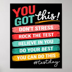 Haben diesen Testtag Staatstest Lehrer Staar Test Poster