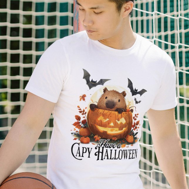 Haben ein Capy Halloween Capybara Halloween Funny T-Shirt (Von Creator hochgeladen)